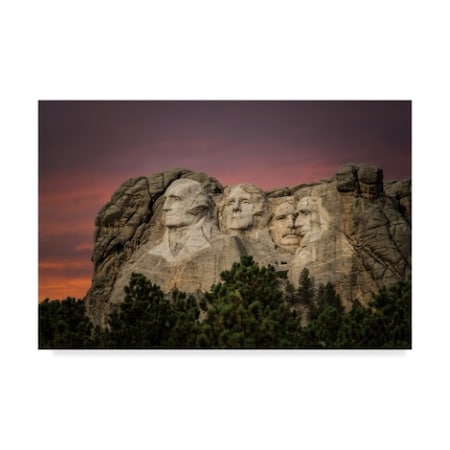 Galloimages Online 'Mount Rushmore Dark' Canvas Art,22x32